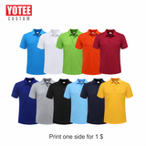YOTEE 2020 summer cheap casual short-sleeved polo suit personal company group LOGO custom POLO shirt cotton men and women custom